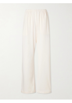 WARDROBE.NYC - Cotton Pajama Wide-leg Pants - Pink - xx small,x small,small,medium,large,x large