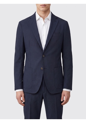 ELEVENTY Single-Breasted Check Blazer with Peak Lapels and Patch Pockets