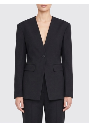 NANUSHKA Cropped Single-Breasted Silk-Blend Blazer