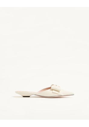 Valentino Garavani Bowow Kidskin Mule 20mm Woman IVORY 37