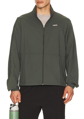 Vuori Terrain Jacket in River Rock - Green. Size M (also in S, L, XL/1X).