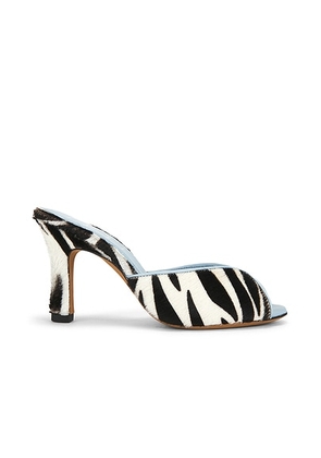 NOU The Mule in Zebra Ponyhair - Black,White. Size 35 (also in ).