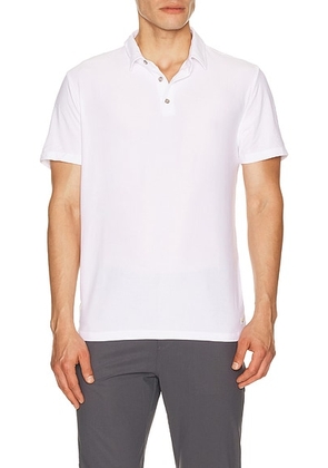 Vuori Strato Tech Polo in White - White. Size M (also in S, L, XL/1X, XXL/2X).