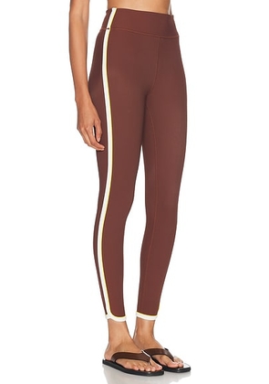 THE UPSIDE Rhythm 25in Midi Pant in Brown - Brown. Size M (also in XS, S, L).