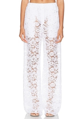 Ludovic de Saint Sernin Lace Boxer Pant in White - White. Size M (also in ).