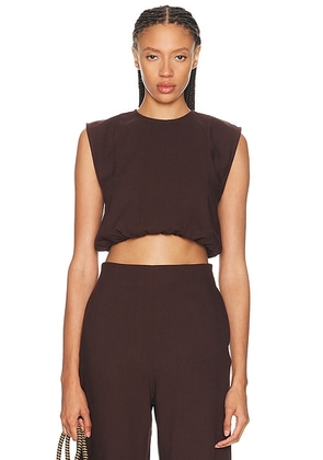 TOVE Andie Top in Aubergine - Burgundy. Size 40 (also in 34, 36, 38, 42).
