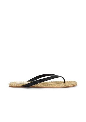 Christopher Esber Palma Flip Flop in Black & Natural - Black. Size 41 (also in 36, 37, 38, 39).
