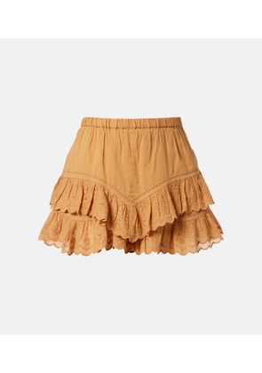 Marant Etoile Jocadia broderie anglaise cotton shorts