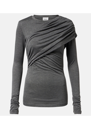 Marant Etoile Dressi draped jersey top