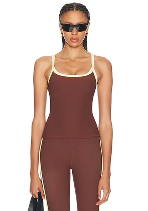 THE UPSIDE Rhythm Caleb Tank Top in Brown - Brown. Size S (also in XS, M, L).