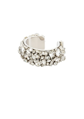 Dries Van Noten Cuff Bracelet in Silver - Metallic Silver. Size M (also in L).