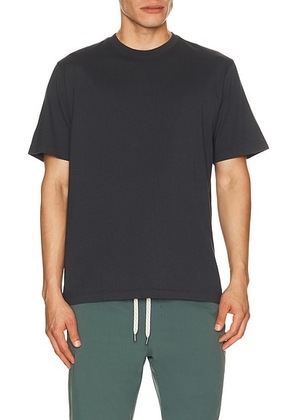 Vuori Heavyweight Relaxed Tee in Navy - Blue. Size S (also in M, L, XL/1X).