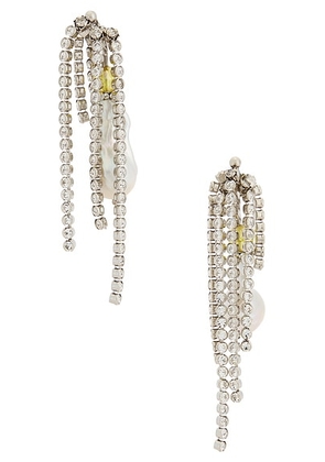 Dries Van Noten Hoop Earrings in Silver - Metallic Silver. Size all.