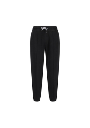 Brunello Cucinelli Black Cotton Joggers (Workout Pants) - L