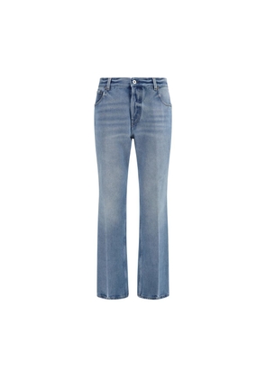 Miu Miu Blue Cotton Relaxed Fit Jeans - 28
