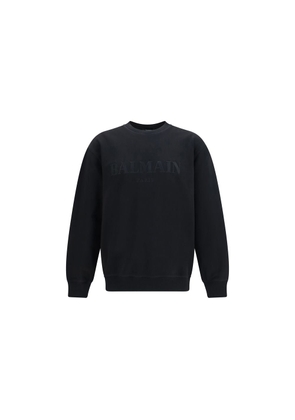Balmain Black Cotton Sweatshirt - L