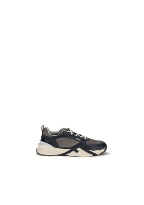 Fendi Multicolor Calf Leather Bos Taurus Athletic Sneakers - EU43/US10