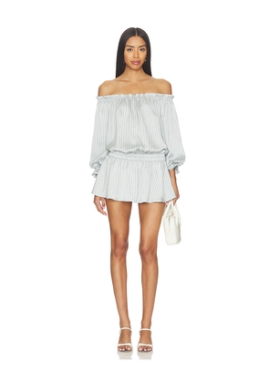 Curaae by Elliatt Isobel Long Sleeve Mini Dress in Blue. Size S. Also in XS, M, L, XL.
