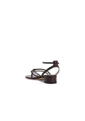 Dear Frances Fina Thong Sandal in Brown. Size 36. Also in 37, 38, 39, 40.