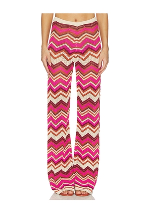DEVON WINDSOR Cierra Pant in Fuchsia,Brown. Size S. Also in XS, M, L, XL.