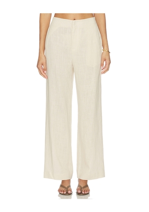 Elodie the Label Carina Pants in Beige. Size S. Also in XS, M, L, XL.