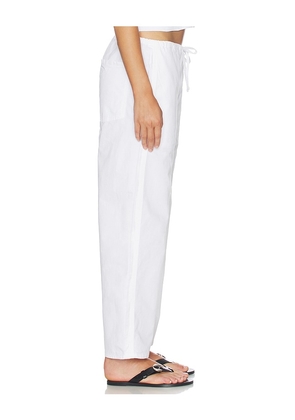 AMO Denim Simone Wide Leg Pant in White. Size XS. Also in S, L.
