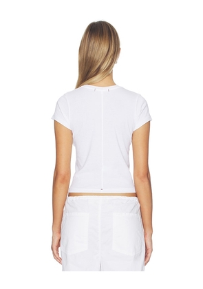 AMO Denim Jade Tee in White. Size XS. Also in S, M, L.