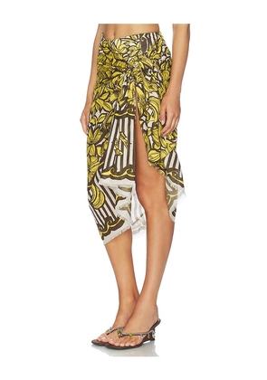 Alemais Mona Cotton Pareo in Yellow.