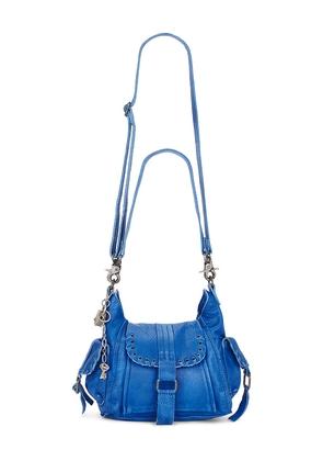 Free People Wtf Baby Leigh Shoulder Bag in Blue.