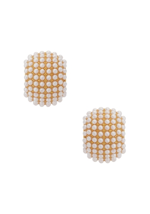 Galley Los Angeles Ellie Earrings in Metallic Gold.