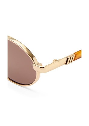 Le Specs Icicle Sunglasses in Metallic Gold.