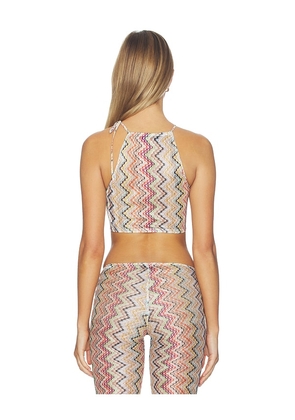 Missoni Top in Purple,Orange. Size 36. Also in 40, 42, 44.