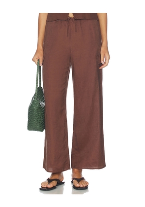 onia Air Linen Cargo Pant in Brown. Size XS. Also in S, M, L, XL.