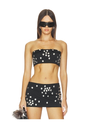 LADO BOKUCHAVA Twentythree Bra Top in Black. Size XS. Also in S, M, L.