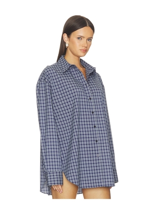 Nakedvice The Pax Check Shirt in Navy. Size XXS/XS. Also in S/M.