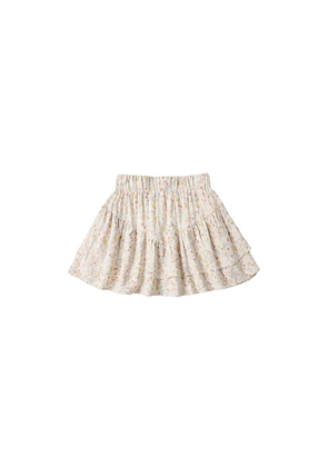 Rylee + Cru Tiered Mini Skirt in Cream. Size 2/3. Also in 4/5, 6/7.