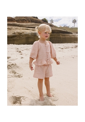 Rylee + Cru Juniper Set in Peach. Size 2/3. Also in 4/5, 6/7.