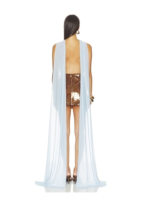 Sonya Moda Tahiti Dress in Blue,Brown. Size XS. Also in S, M, L, XL.