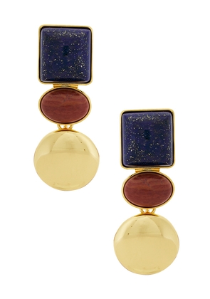 petit moments Sunset Earrings in Metallic Gold.