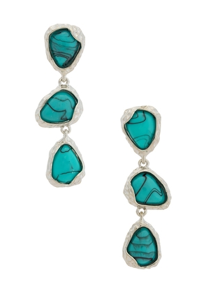 petit moments Heights Earrings in Teal.
