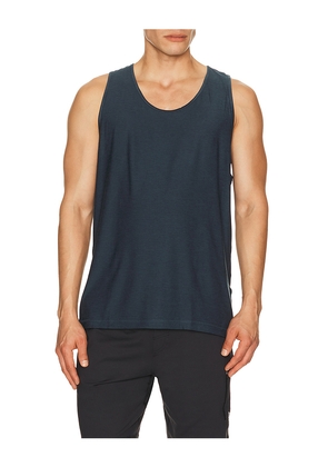 Vuori Strato Tech Tank in Blue. Size S. Also in M, L, XL/1X, XXL/2X.