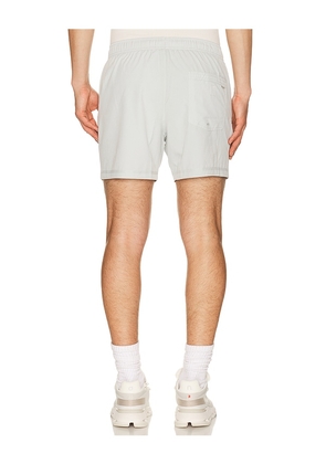 Vuori Kore Lined 5 Short in Grey. Size S. Also in M, L, XL/1X, XXL/2X.