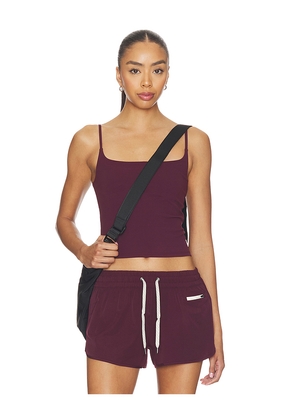 Vuori All The Feels Cami in Burgundy. Size XS. Also in S, M, L, XL.