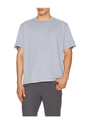 Vuori Heavyweight Relaxed Tee in Blue. Size S. Also in M, L, XL/1X.