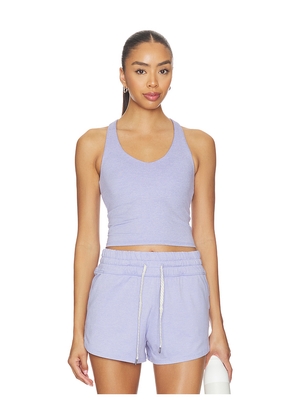 Vuori Halo Performance Crop Tank in Purple. Size XS. Also in S, M, L, XL.