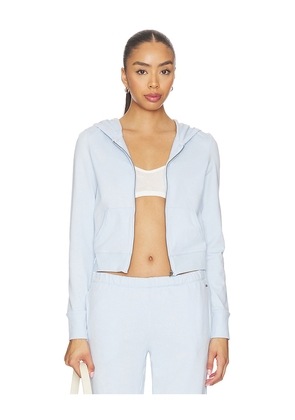 Vuori Halo Mini Fz Hoodie in Blue. Size XS. Also in S, M, L, XL.