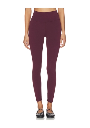 Vuori All The Feels Leggings in Burgundy. Size XS. Also in S, M, L, XL.
