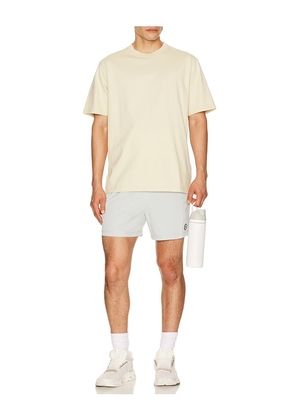 Vuori Heavyweight Relaxed Tee in Cream. Size S. Also in M, L, XL/1X.