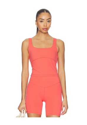 Vuori All The Form Tank in Coral. Size XS. Also in S, M, L.