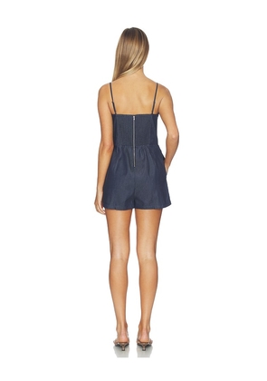 Yumi Kim Blossom Romper in Blue. Size XS. Also in S, M, XL.